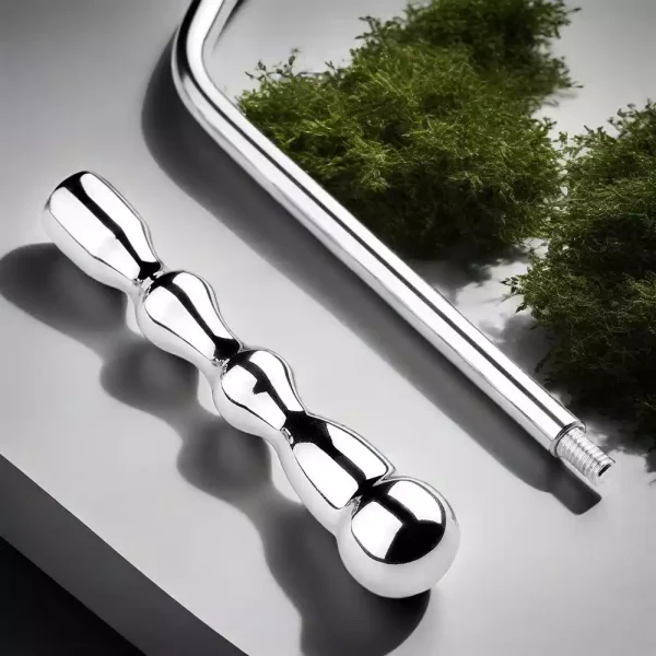 Metal Anal Hook with Replaceable Ball Ends - Image 2