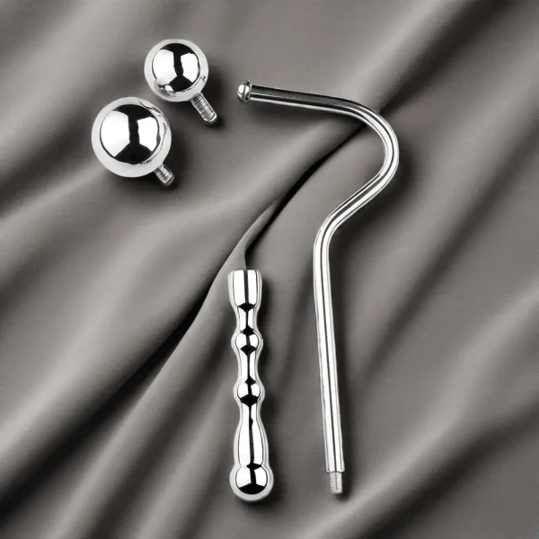 Metal Anal Hook with Replaceable Ball Ends - Image 4