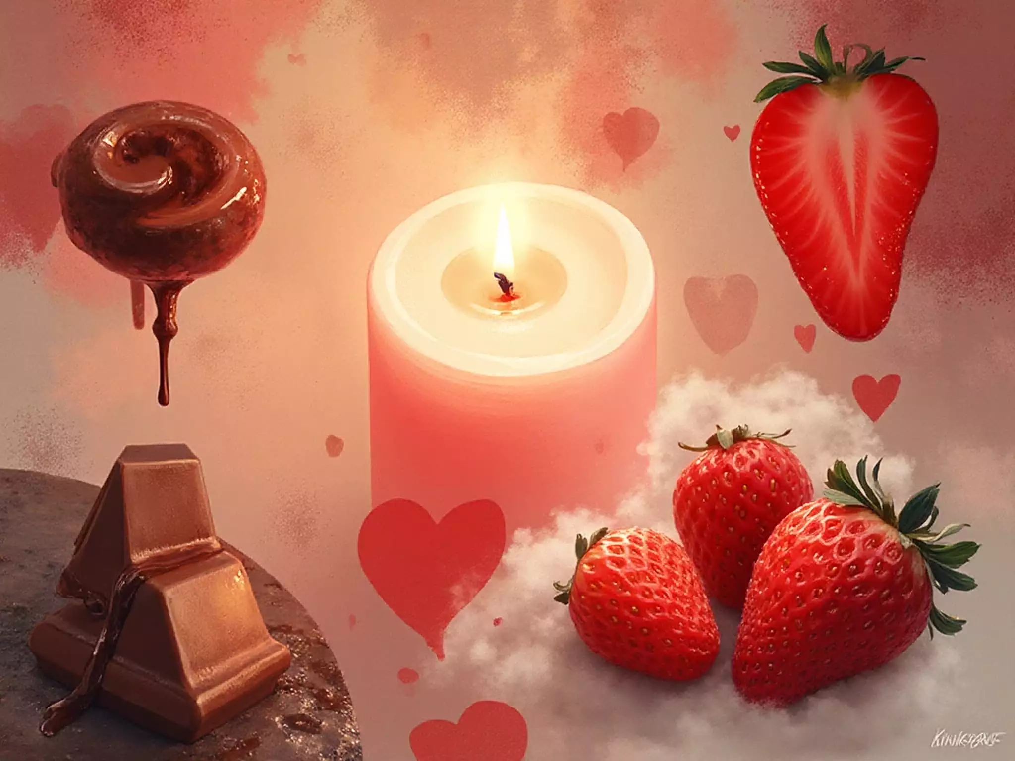 Food Fetish Play Scene Sensual food play with chocolate and fruit